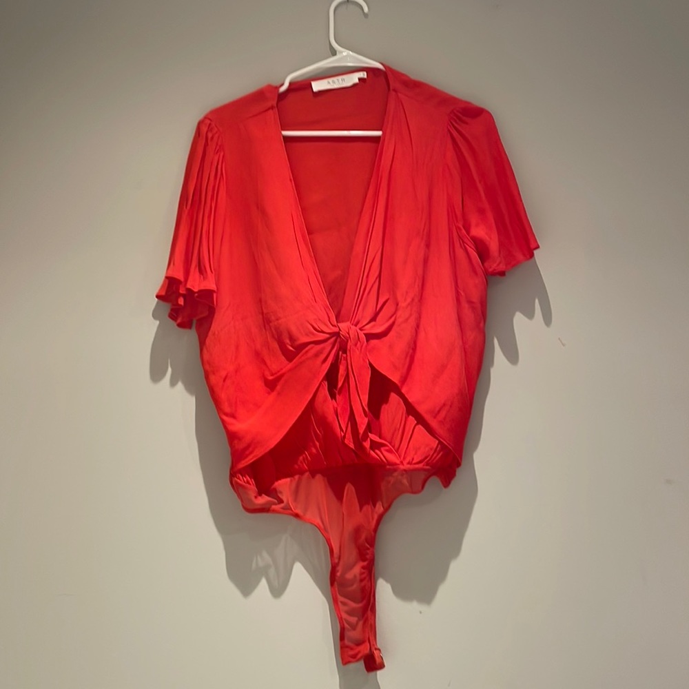 Red blouse